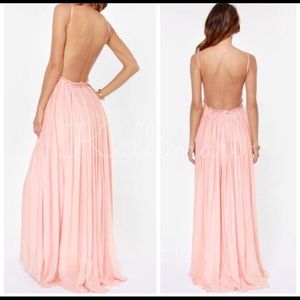 💕sold💕Blush Frayed Edge Maxi Dress NWT